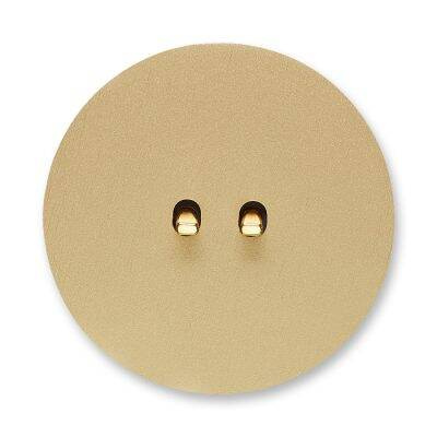 Włącznik Vectis round podwójny Świecznikowy (seryjny), podwójny schodowy, roletowy, podwójny dzwonkowy (monostabilny) Vectis