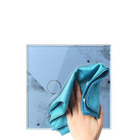 Podwójny włącznik dotykowy z białym panelem szklanym (VL-C702IH-61) LIVOLO