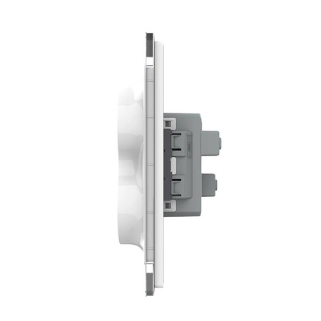 Podwójne gniazdko elektryczne do pojedynczej puszki (VL-71EU2-62) - Livolo