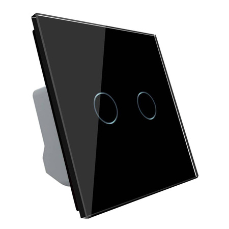 Włącznik dotykowy podwójny Wi-Fi czarny (VL-C702EC-62) Livolo