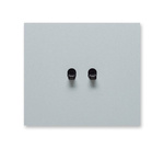 Włącznik Vectis podwójny dźwigienkowy square Szczotkowane aluminium