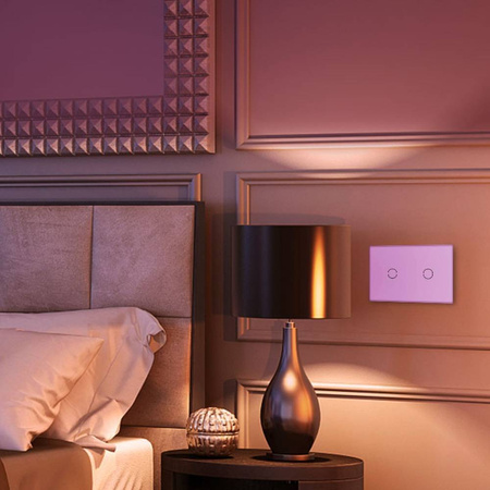 Włącznik dotykowy pojedynczy różowy (VL-C7011-67) Livolo