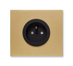 Gniazdo prądowe, vectis square Vectis Szczotkowane złoto | Czarny