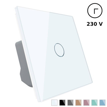 Inteligentny włącznik dotykowy z funkcją timera, biały panel szklany (VL-C701T-61) LIVOLO