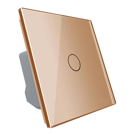 Włącznik dotykowy 12V DC ze złotym panelem szklanym (VL-C701C-63) LIVOLO