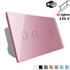 Włącznik dotykowy 2 + 1 EC Wi-Fi różowy (VL-C7012SEC-67) LIVOLO