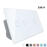 Podwójny dotykowy panel szklany biały 2+1 (VL-C7012-61) Livolo