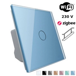 Wkład włącznika dotykowego EC Wi-Fi z niebieskim panelem szklanym (VL-C701SEC-69) Livolo