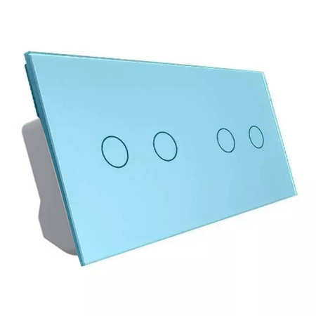 Włącznik dotykowy Wi-Fi 2 + 2 EC, kolor niebieski (VL-C7022SEC-69) Livolo