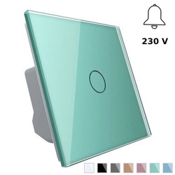 Moduł włącznika dzwonkowego z zielonym panelem szklanym (VL-C701B-68) LIVOLO