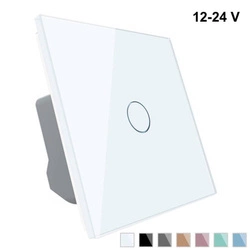 Włącznik dotykowy 12V DC z eleganckim białym panelem szklanym (VL-C701C-61) Livolo