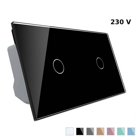 Włącznik dotykowy pojedynczy czarny (VL-C7011-62) Livolo