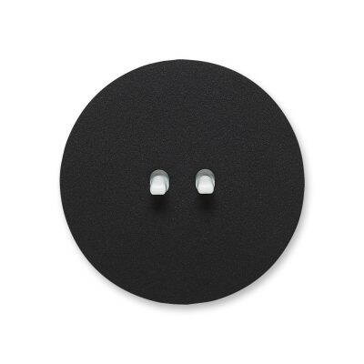 Włącznik Vectis round podwójny Świecznikowy (seryjny), podwójny schodowy, roletowy, podwójny dzwonkowy (monostabilny) Vectis