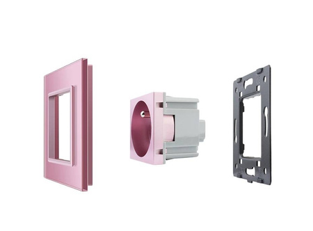 Gniazdo z bolcem 230V 16A z białym panelem szklanym (VL-W01FR-61) Livolo