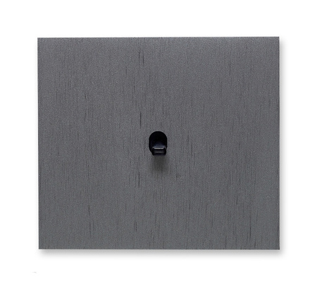 Włącznik Vectis pojedynczy dźwigienkowy square Szczotkowany tytan