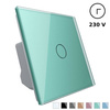 Dotykowy włącznik pojedynczy z timerem i zielonym panelem szklanym (VL-C701T-68) LIVOLO