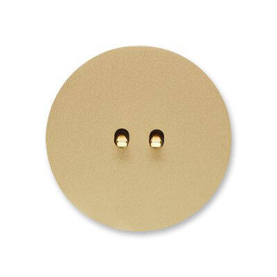 Włącznik Vectis round podwójny Świecznikowy (seryjny), podwójny schodowy, roletowy, podwójny dzwonkowy (monostabilny) Vectis