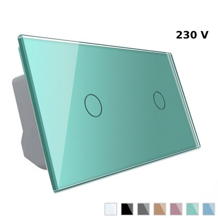 Włącznik dotykowy pojedynczy zielony (VL-C7011-68) - Livolo