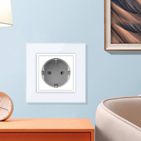 Gniazdo elektryczne 16 A z eleganckim panelem szklanym (VL-W01EU-64) LIVOLO