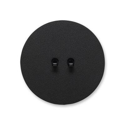 Włącznik Vectis round podwójny Świecznikowy (seryjny), podwójny schodowy, roletowy, podwójny dzwonkowy (monostabilny) Vectis