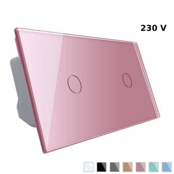 Włącznik dotykowy pojedynczy różowy (VL-C7011-67) Livolo