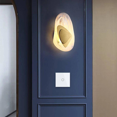 Włącznik dotykowy 12V DC z eleganckim białym panelem szklanym (VL-C701C-61) Livolo