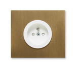 Gniazdo prądowe, vectis square Vectis Stare złoto | Biały