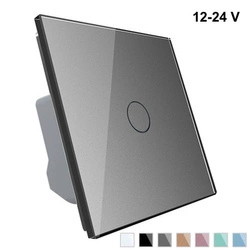Włącznik dotykowy niskonapięciowy 12V z srebrnym panelem szklanym (VL-C701C-64) Livolo