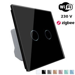 Włącznik dotykowy podwójny Wi-Fi czarny (VL-C702EC-62) Livolo