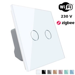 Włącznik dotykowy EC Wi-Fi podwójny biały (VL-C702EC-61) Livolo