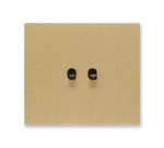 Włącznik Vectis podwójny dźwigienkowy square Szczotkowane złoto