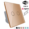 Włącznik dotykowy podwójny EC Wi-Fi złoty (VL-C702SEC-63) Livolo