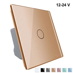 Włącznik dotykowy 12V DC ze złotym panelem szklanym (VL-C701C-63) LIVOLO