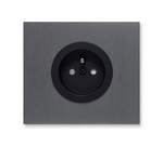Gniazdo prądowe, vectis square Vectis Szczotkowany tytan | Czarny