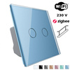 Włącznik dotykowy podwójny EC Wi-Fi niebieski (VL-C702SEC-69) Livolo