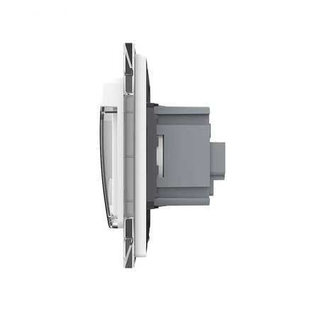 Gniazdo z bolcem 230V 16A z złotym panelem szklanym i bryzgoszczelnością (VL-W01FRNW-63) Livolo