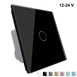 Włącznik dotykowy 12V DC z czarnym panelem szklanym (VL-C701C-62) Livolo