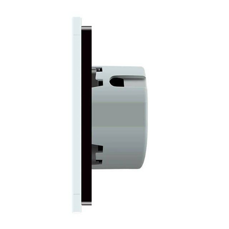 Podwójny dotykowy panel szklany w kolorze niebieskim 2+1 (VL-C7012-69) Livolo